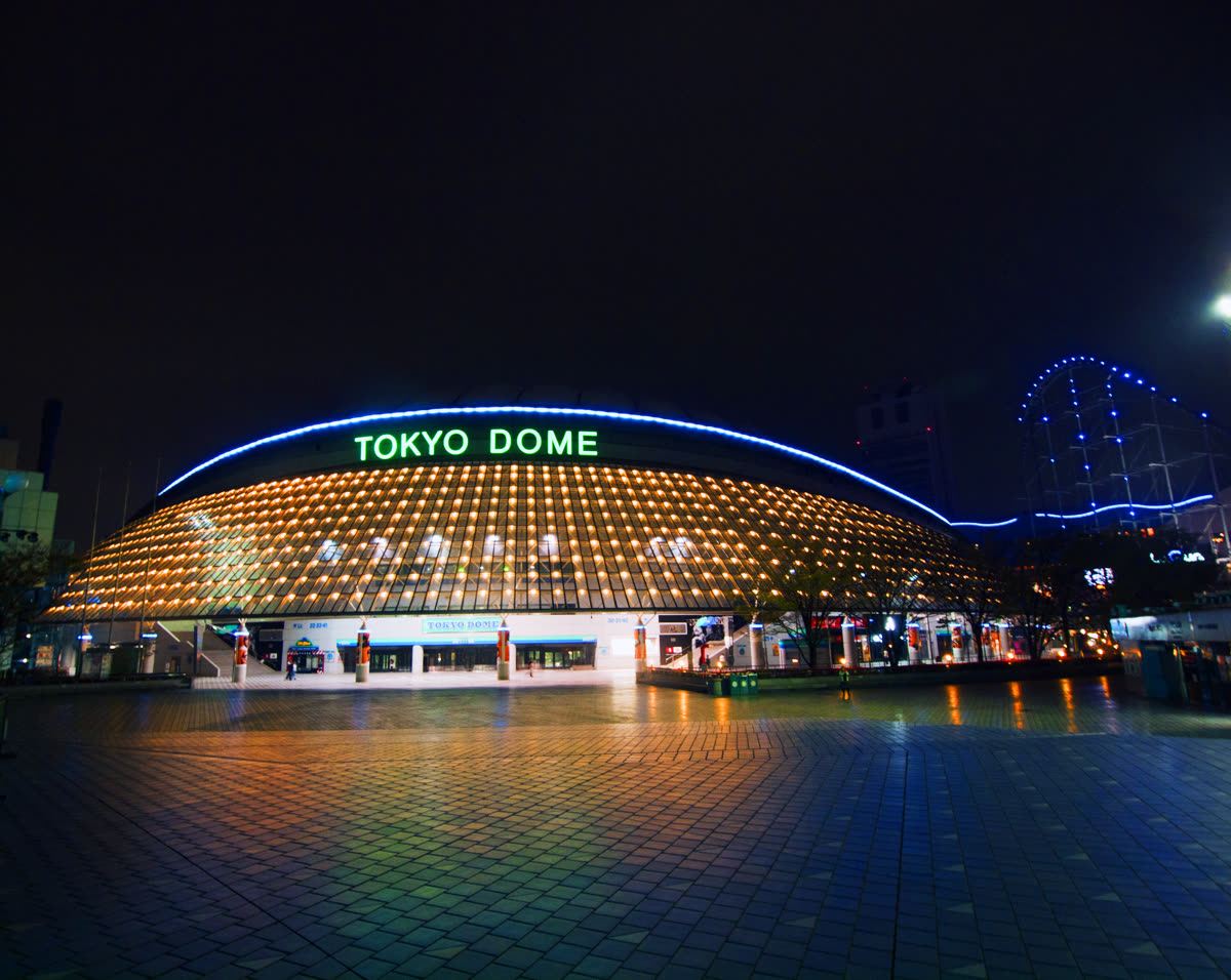 Tokyo Dome at night; April 2010 — Tokyo Dome November 6–8: what the new dates mean
