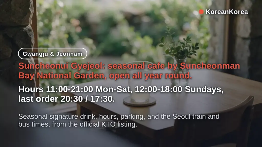 Suncheonui Gyejeol: Hours, Menu and Directions (2026)