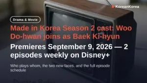 Made in Korea Season 2 cast: Woo Do-hwan, new faces, Sep 9