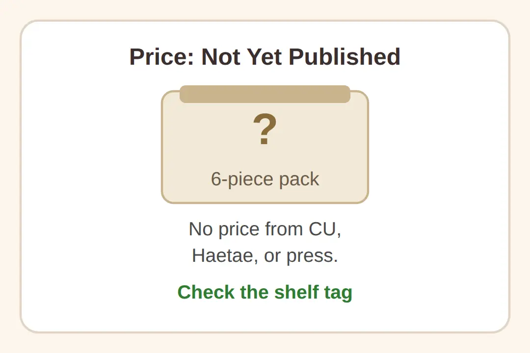 How much is the Washaolong 6-piece pack at CU?