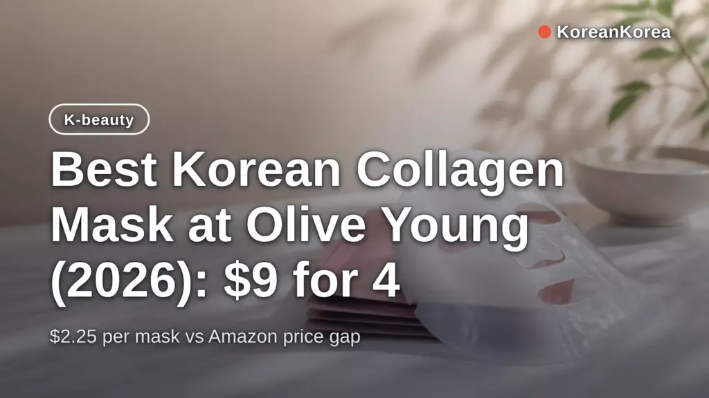 Best Korean Collagen Mask at Olive Young (2026): $9 for 4