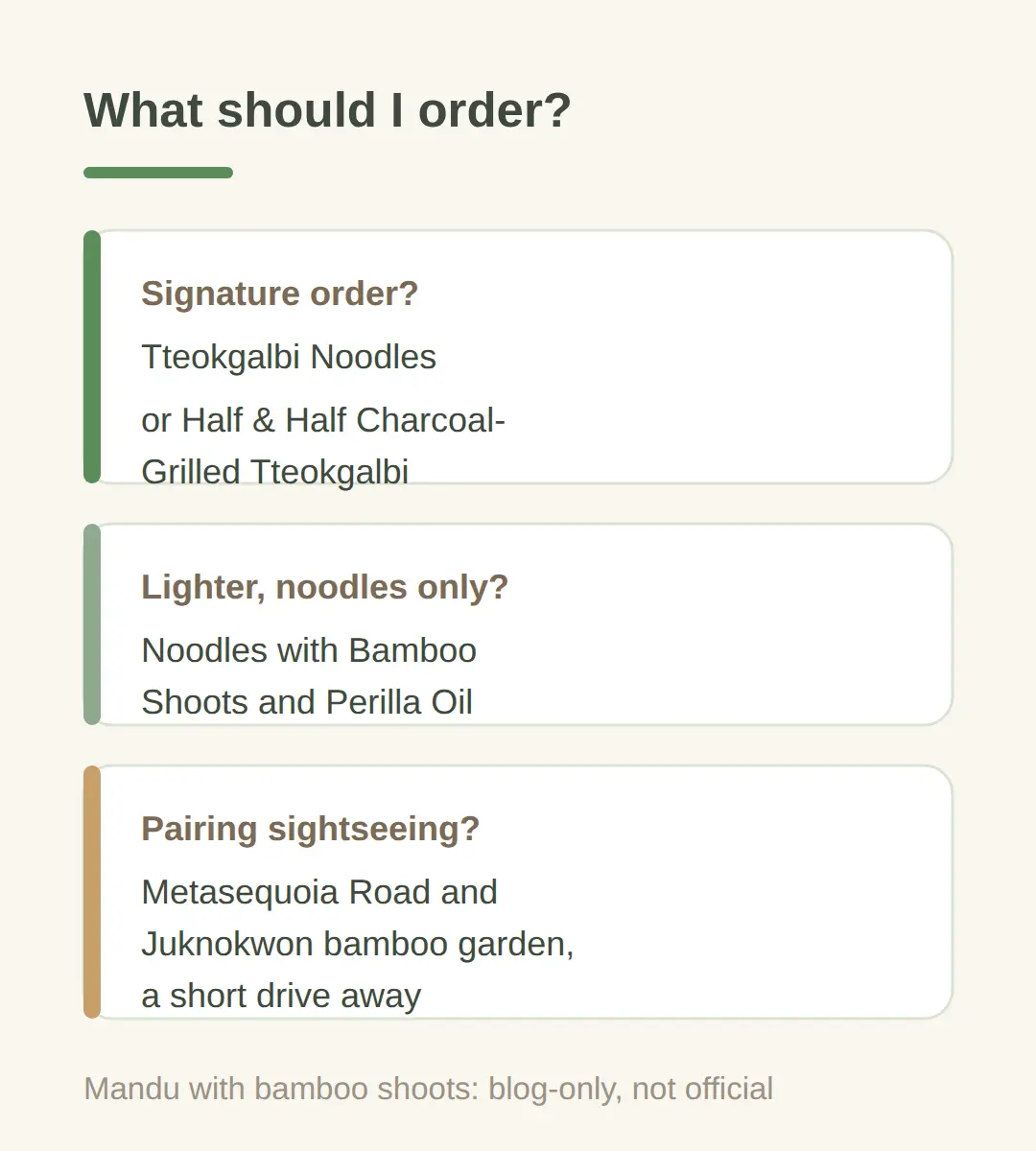 What Should I Order at Damyang Apzip?