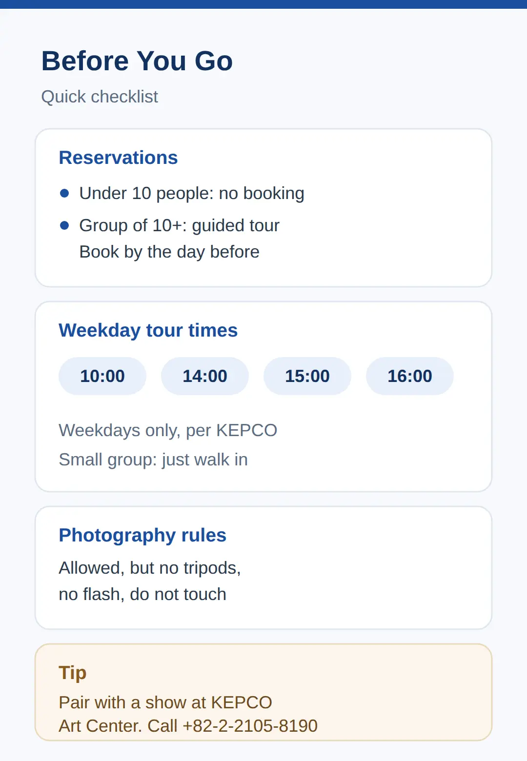 Before You Go: Reservations, Photography and Pairing the Visit
