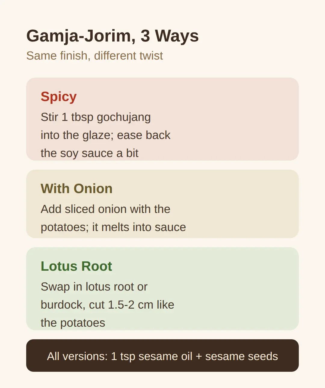 Make It Spicy, With Onion, Or With Lotus Root
