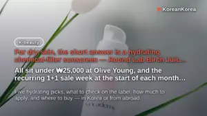 Korean Sunscreen for Dry Skin: 5 Picks Under ₩25,000