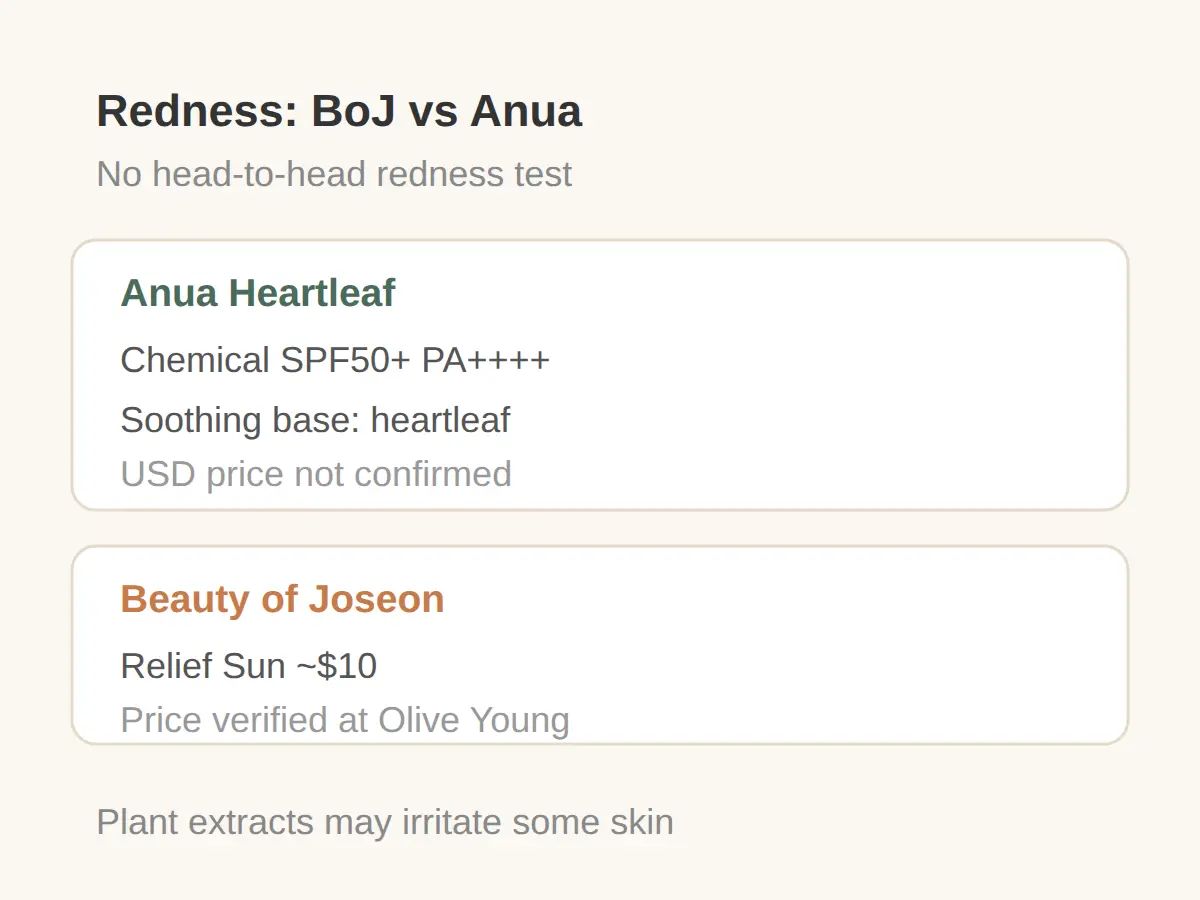 Beauty of Joseon vs Anua for Redness: What the Labels Actually Say