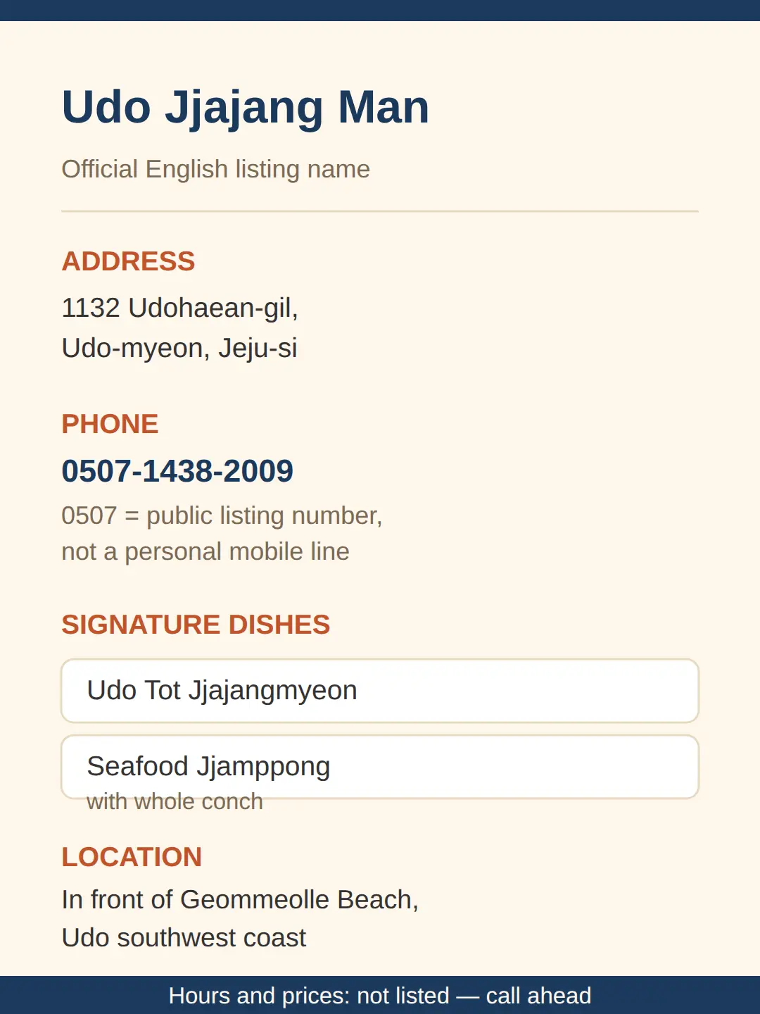 What Is Udo Jjajang Man? (Address, Phone, What It's Known For)