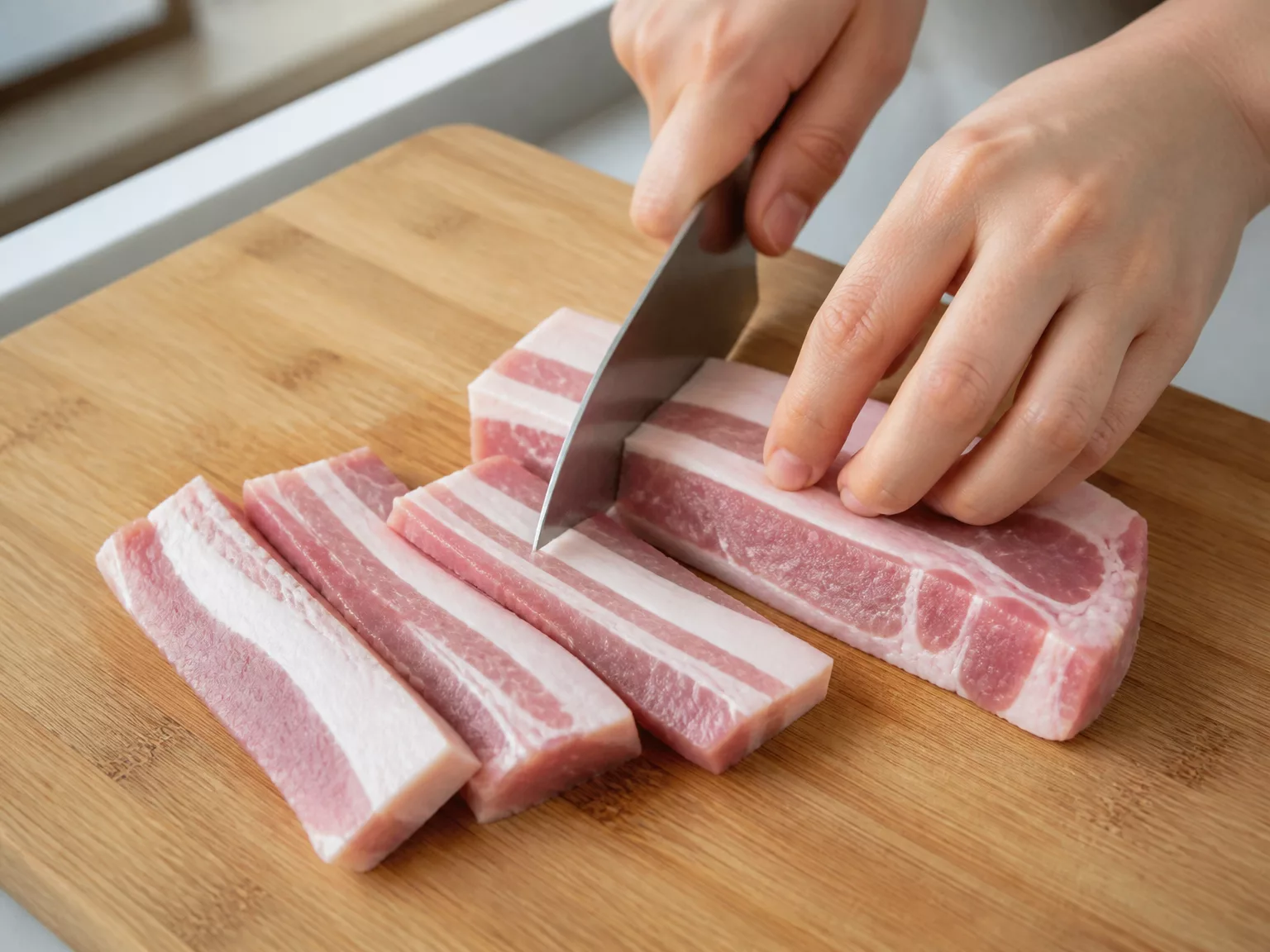 Step 2: Slice about 5-7 mm thick