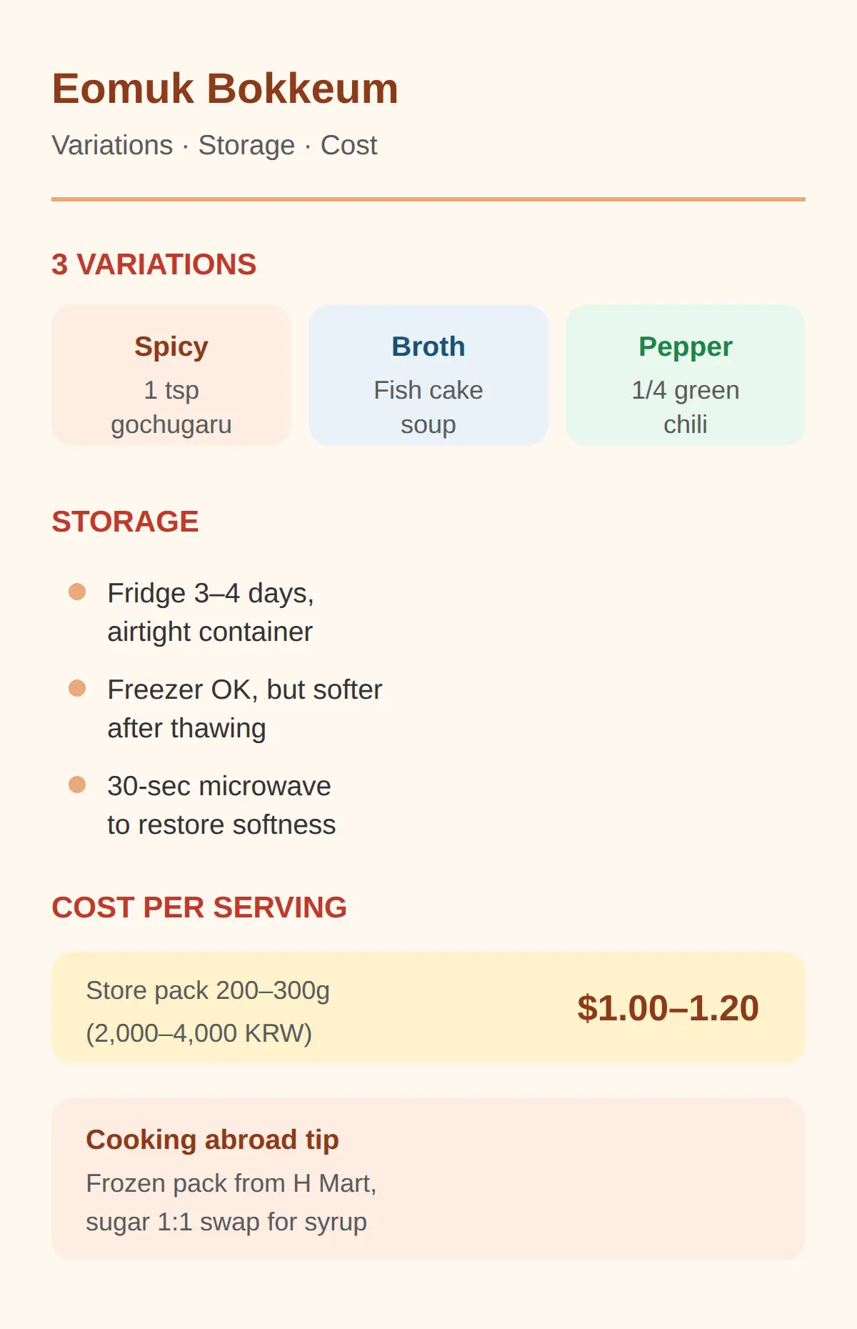 Variations, Storage, and What to Serve It With