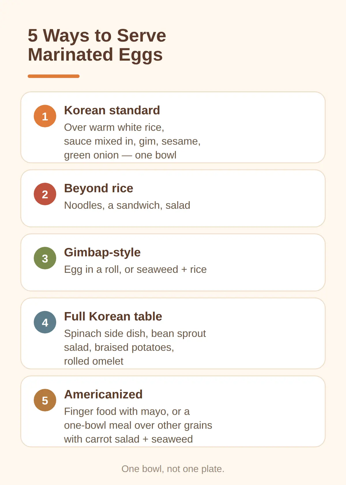What to Eat Korean Marinated Eggs With